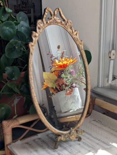 Vintage oval mirror french - oval,